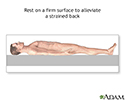 Treatment for strained back